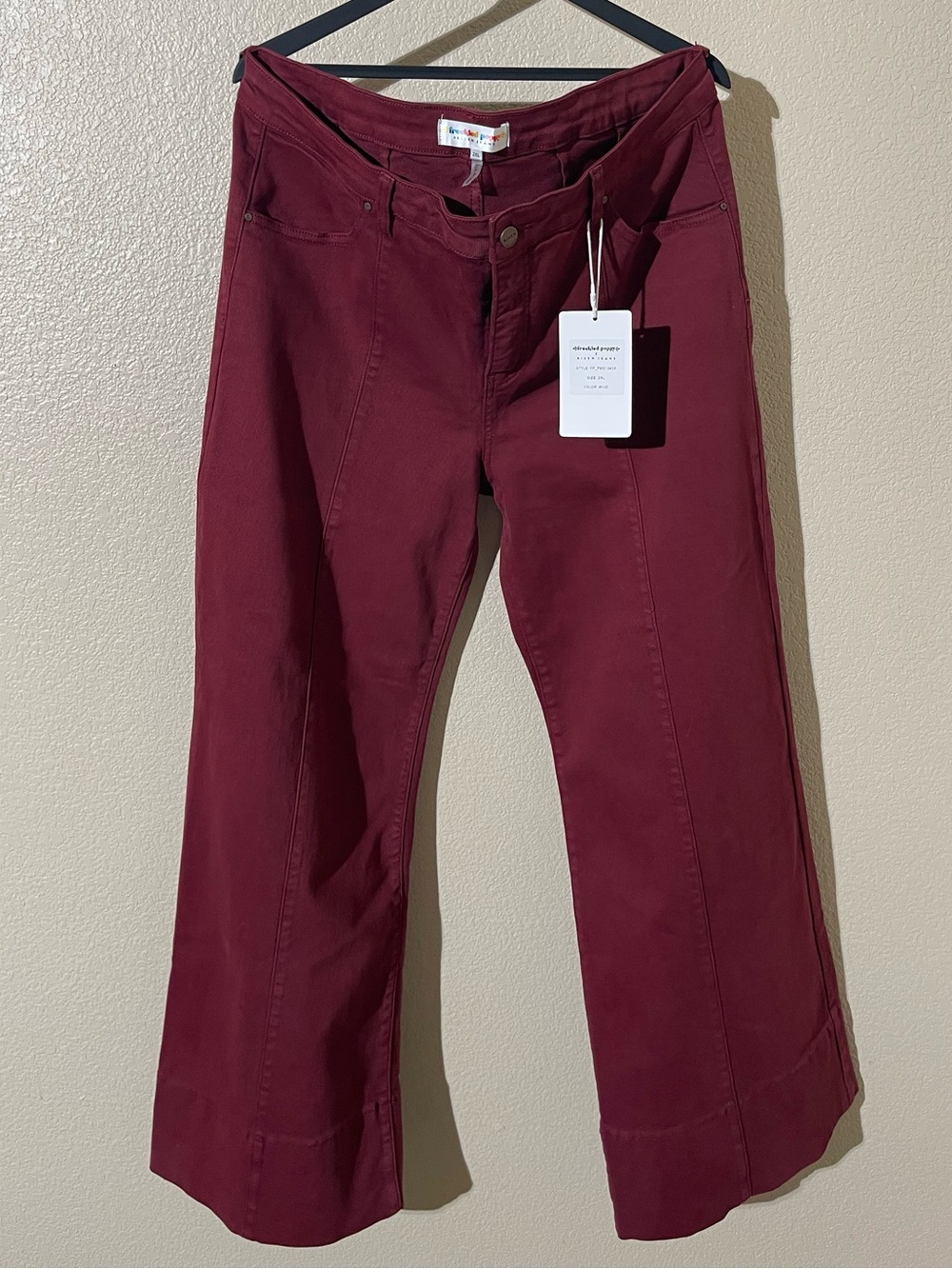Freckled poppy x Risen Women’s Wine Flare Jeans by Splendid